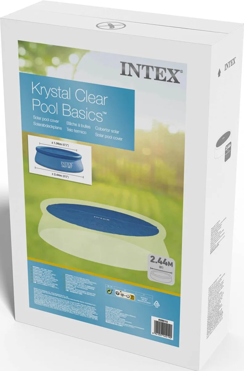 Intex Solar Zwembad Afdekzeil Ø244cm - Blauw