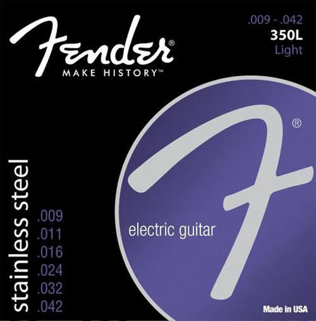 Fender 350L Elektrische Gitaarsnaren - 9-42 - Zilver