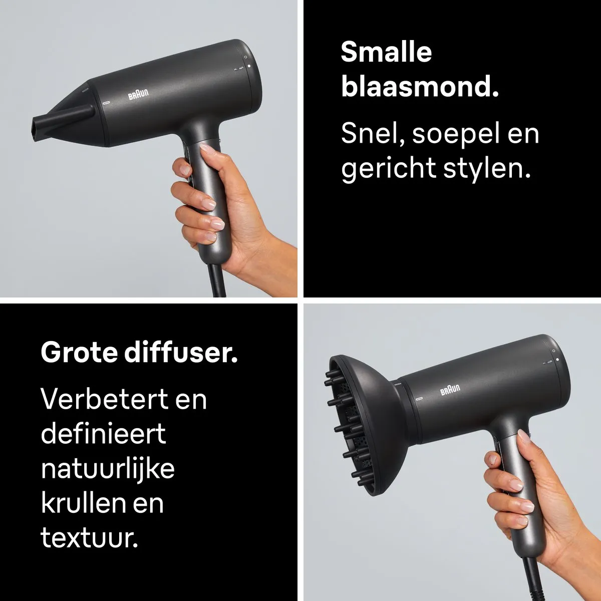 Braun HD4.2 BRHD425E Haardroger - 2100W - Zwart