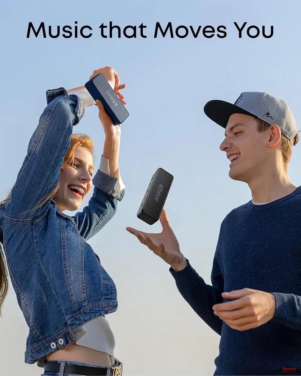 Soundcore 2 Draadloze Bluetooth Luidspreker - 24u Accu - IPX7 - Zwart