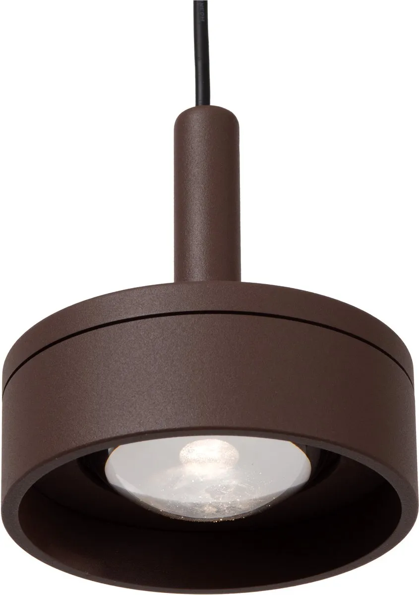 Lucide LENZ Hanglamp Ø11cm - 8W 2700K - Roestbruin