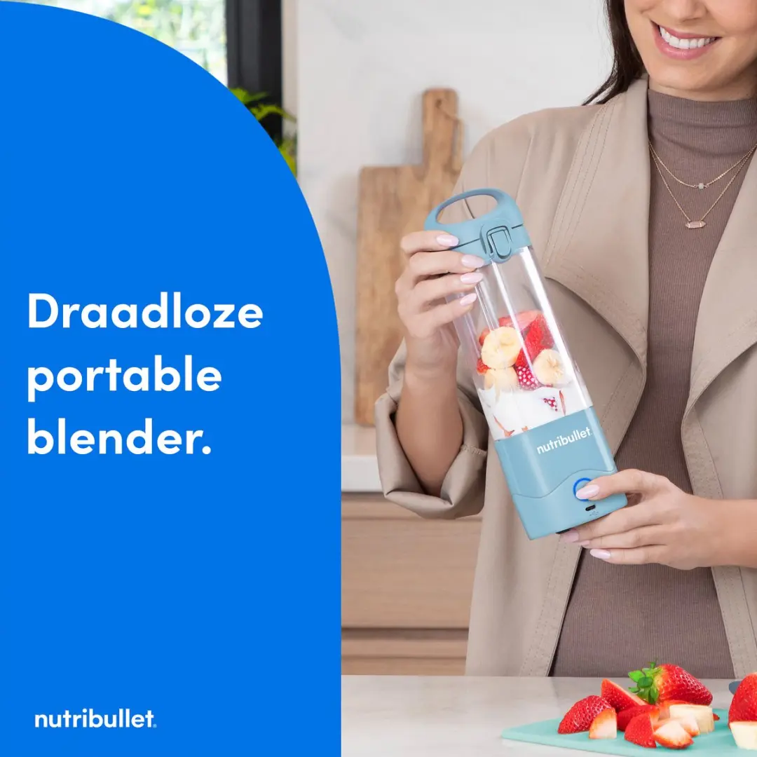 NutriBullet Portable Draagbare Blender 200W - Baby Blauw