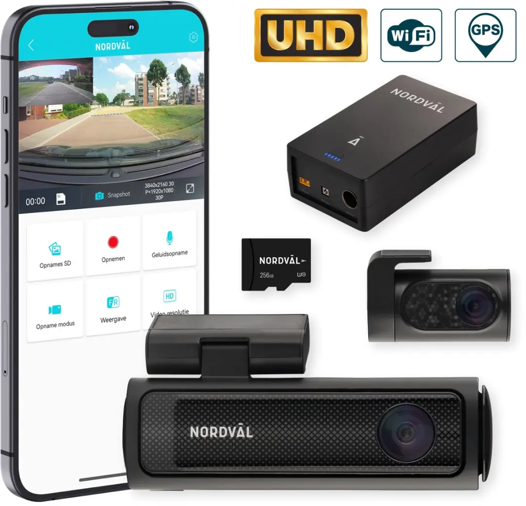 Nordväl DC202-2CH Dashcam 4K/2K
