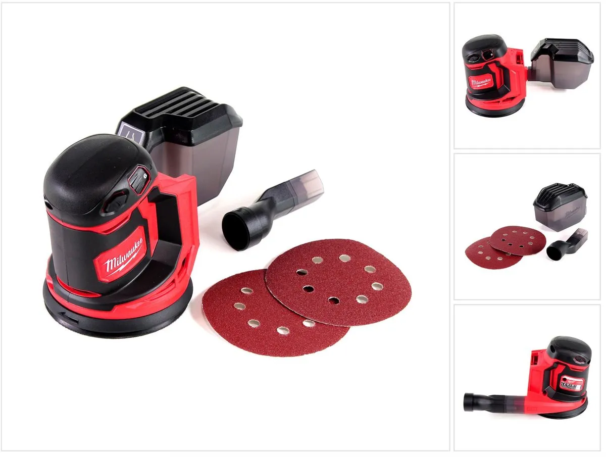 Milwaukee M18 BOS125-0 Excenterschuurmachine 125mm - 6 Snelheden