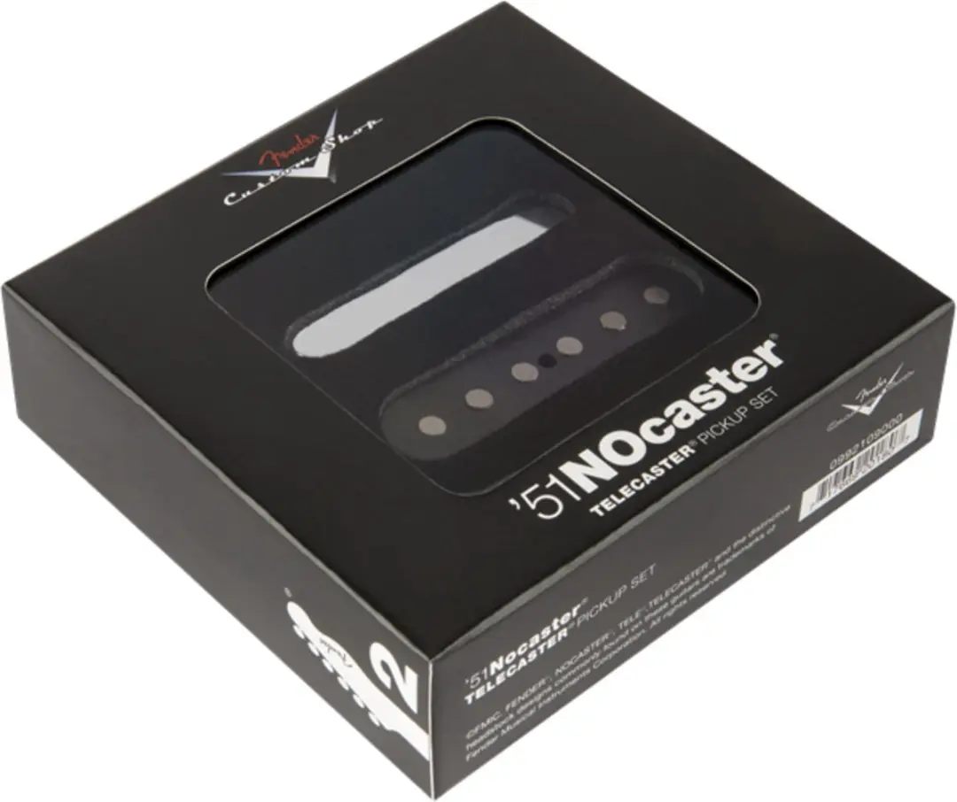 Fender Custom Shop '51 Nocaster Telecaster Pickup Set - Chroom/Zwart