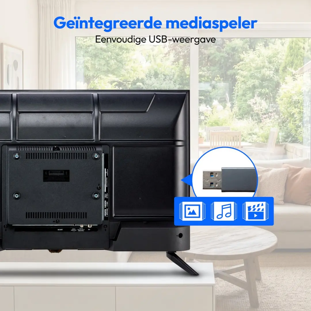 Medion 80cm HD TV 32 Zoll MD 832002 - 2x HDMI - Zwart