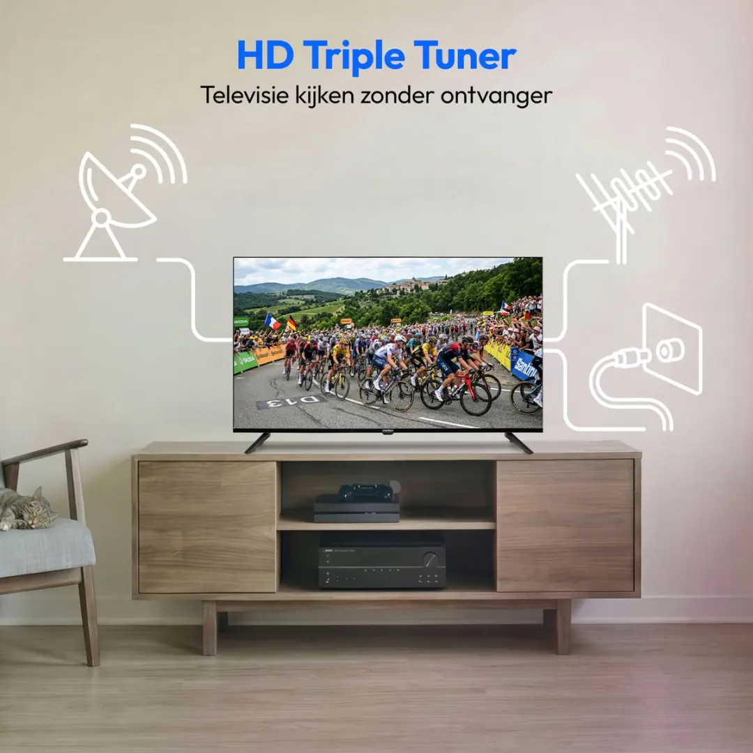 Medion 80cm HD TV 32 Zoll MD 832002 - 2x HDMI - Zwart