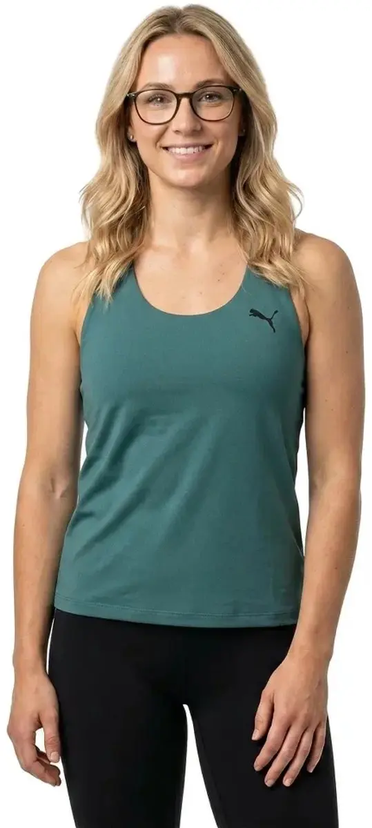 PUMA Tad Essential 2in1 Mouwloos T-shirt - S - Herb Garden