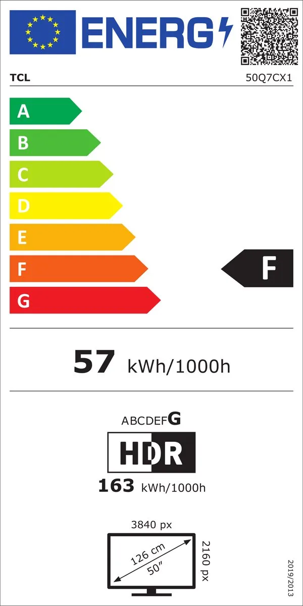 TCL 50Q7C 50 inch QD-MiniLED TV - Zwart