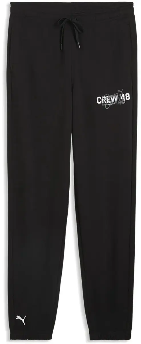 PUMA Crew French Terry Trainingsbroek - Zwart S