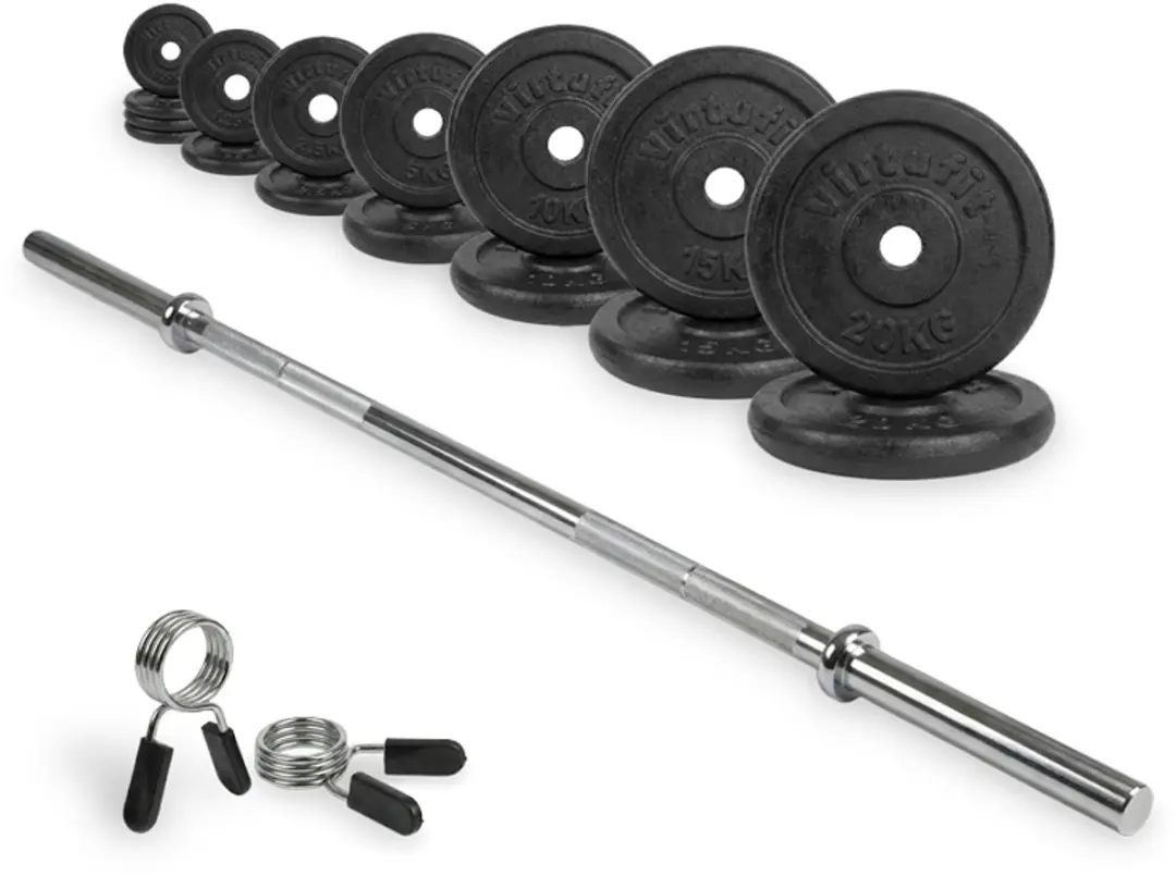 VirtuFit Gietijzeren Halterset 120kg
