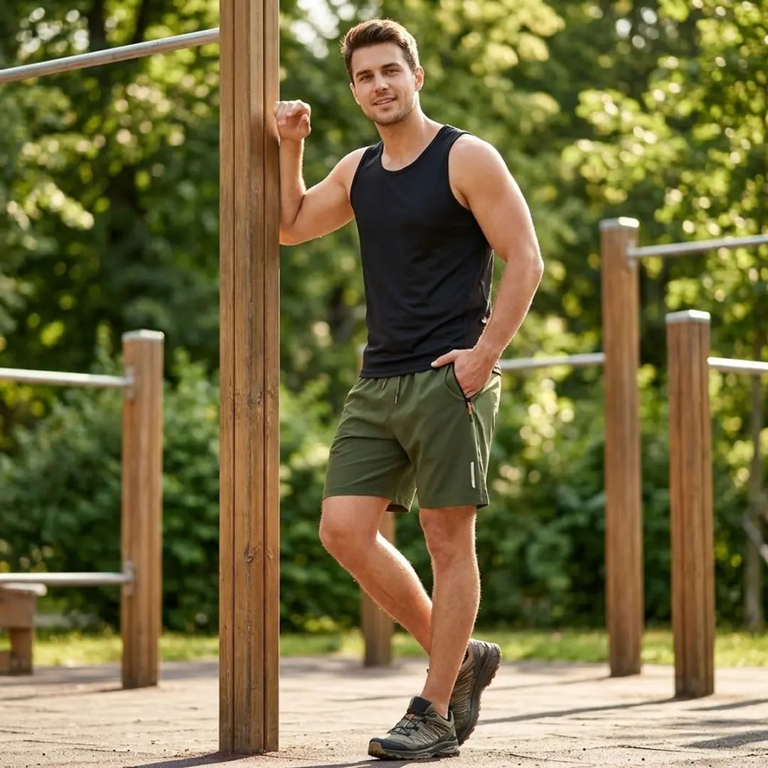 NUVEX Heren Sport Shorts Set 5 Stuks - Maat L