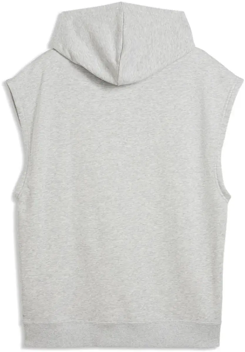 PUMA French Terry Sleeveless Hoodie - L - Grijs