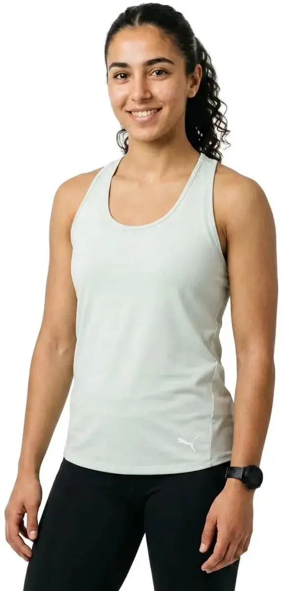 PUMA Tad Essential Racerback T-shirt - L - Créme De Mint