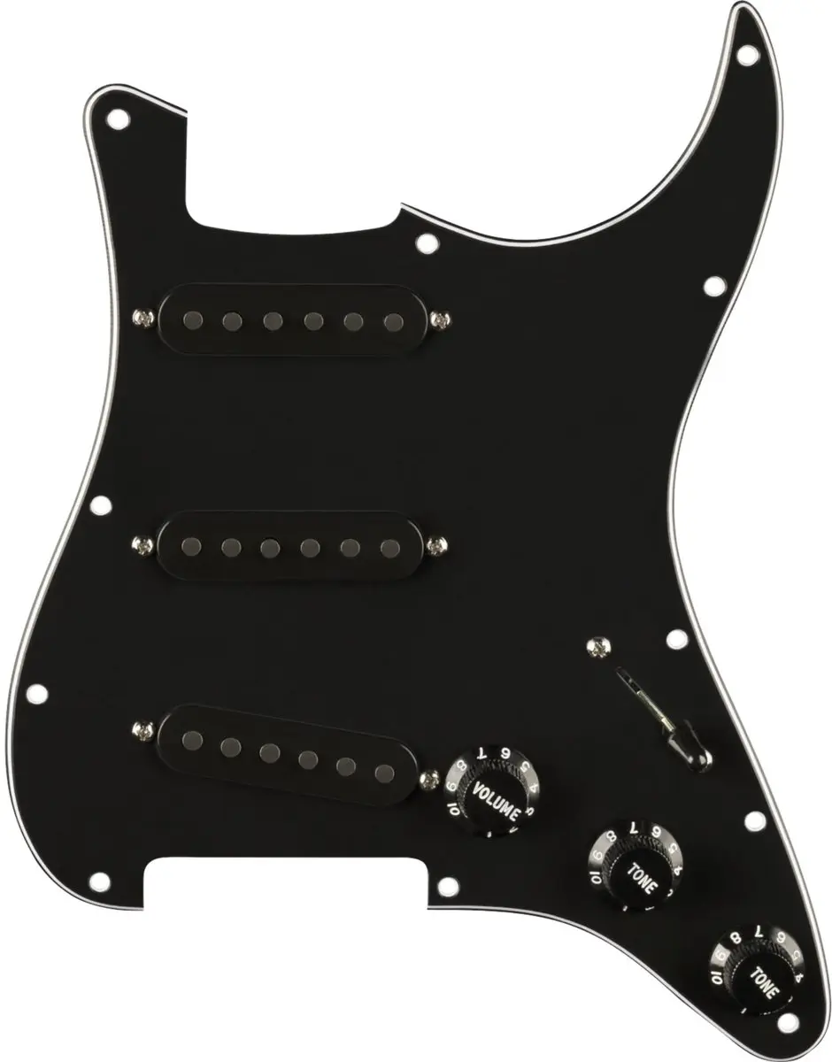 Fender '65 Strat Pre-Wired Pickguard - Black