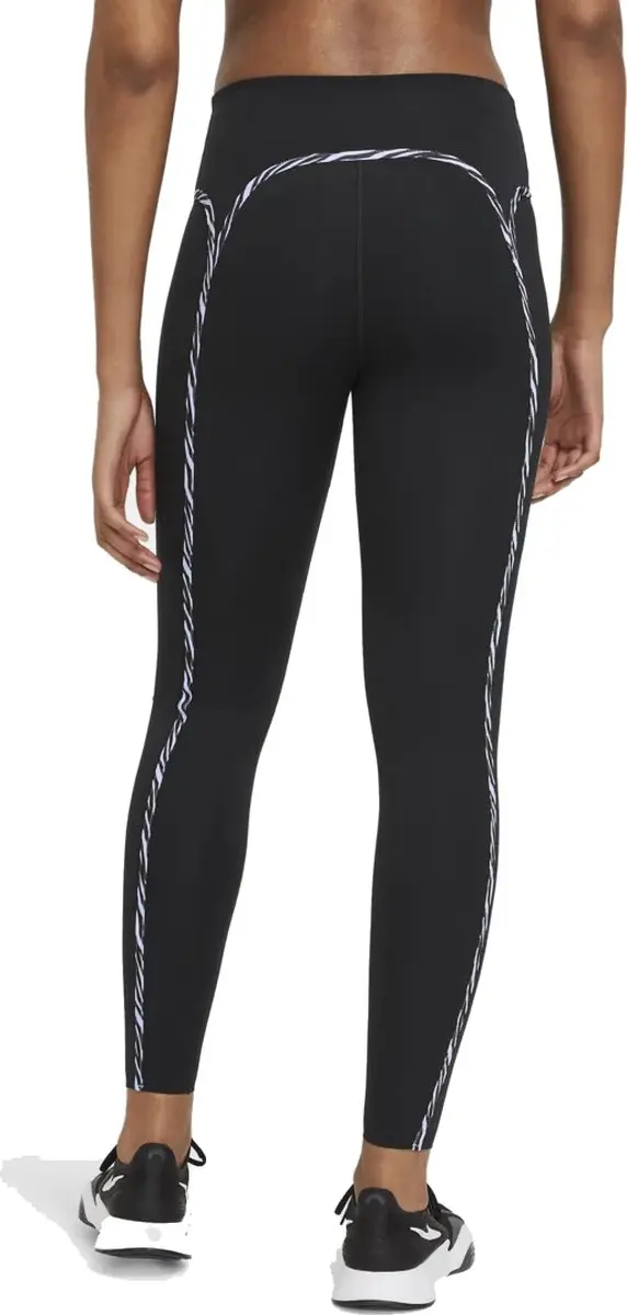 Nike One Luxe Icon Clash Sportlegging Dames - XS - Zwart