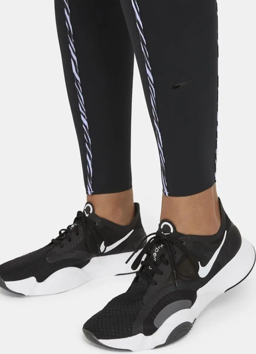 Nike One Luxe Icon Clash Sportlegging Dames - XS - Zwart