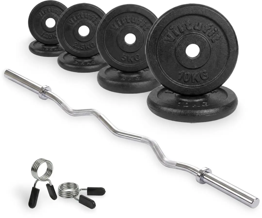 Virtufit EZ Curlstang 30mm Halterset 43kg
