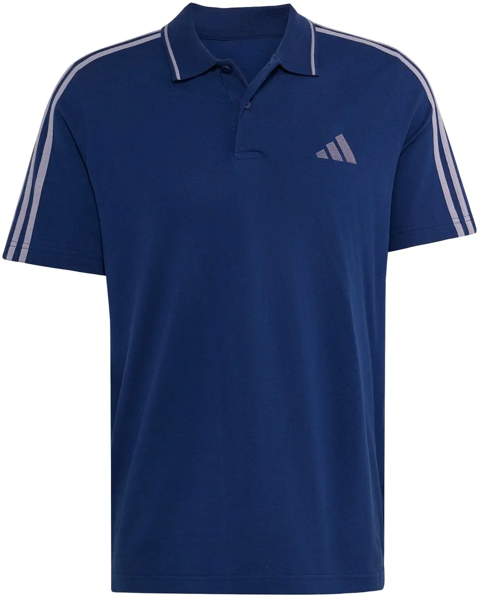 Adidas Essentials 3-Stripes Poloshirt M - Blauw - afbeelding 6 van 6