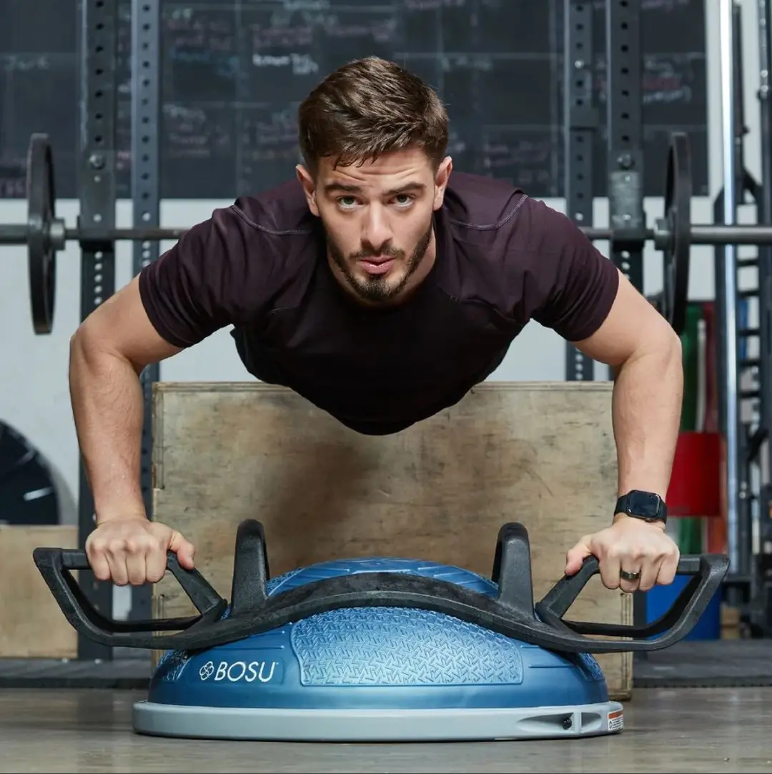 Bosu Helm / Push-Up Bar - Zwart
