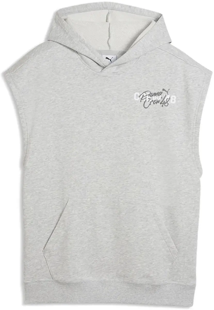 PUMA French Terry Sleeveless Hoodie - Grijs - XL