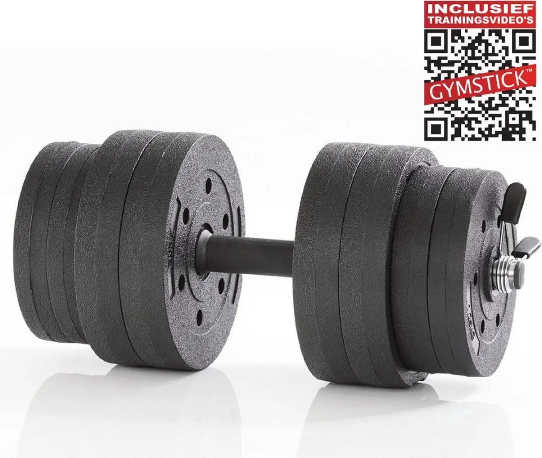 Gymstick Active Verstelbare Dumbbell Set 15kg - Grijs