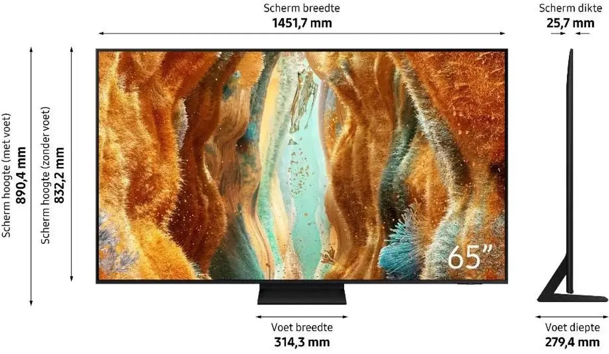 Samsung QE65QN77F Neo QLED 65 inch - 4K - Zwart