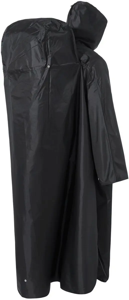 Vaude Poncho II Unisex Regenponcho - Hardshell - Zwart - afbeelding 6 van 6