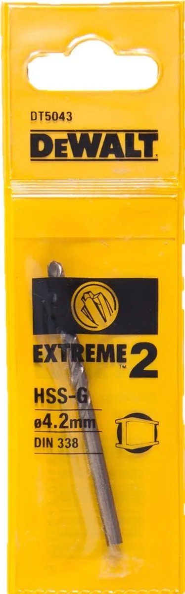 DeWalt DT5043 HSS-G Metaalboor 4.2x75mm