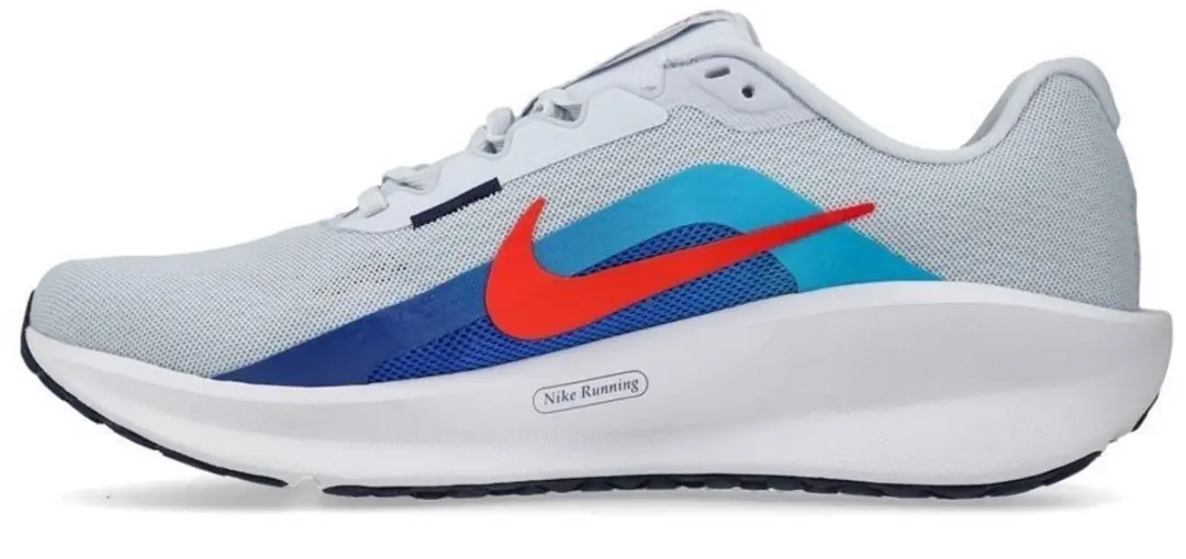 Nike Downshifter 13 Hardloopschoenen 47 - Grijs/Rood/Blauw
