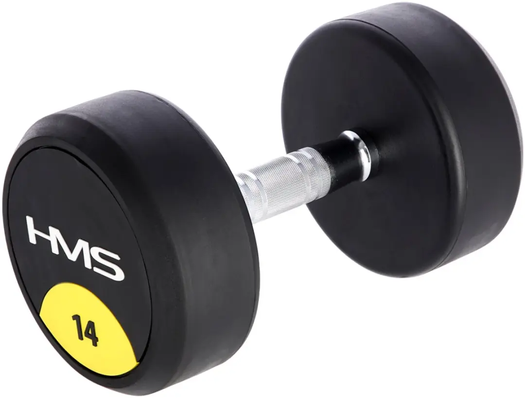 HMS Ronde Dumbbell Pro 14 kg - Zwart