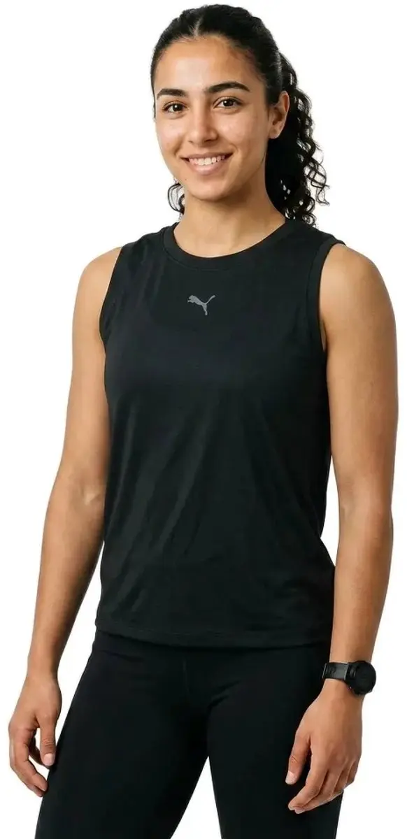 PUMA Cloudspun Mouwloos T-shirt - XS - Zwart