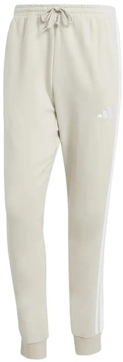 adidas Essential 3 Stripes French Terry Joggers - S/Tall - Beige