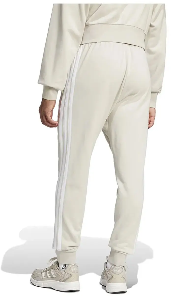 adidas Essential 3 Stripes French Terry Joggers - S/Tall - Beige
