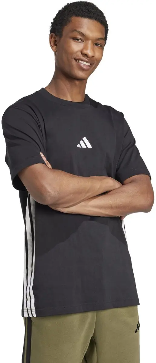 Adidas M 3S Sport T-shirt Heren M - Zwart - afbeelding 6 van 6