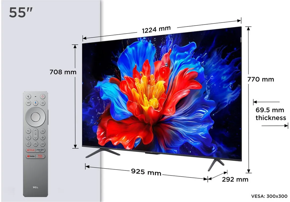 TCL 55QLED810K 55 inch 4K QLED TV - 144Hz - Zwart