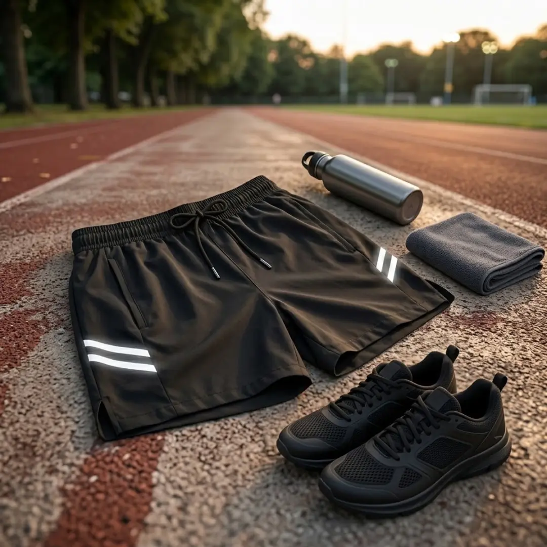 NUVEX Heren Sport Shorts - S - Zwart