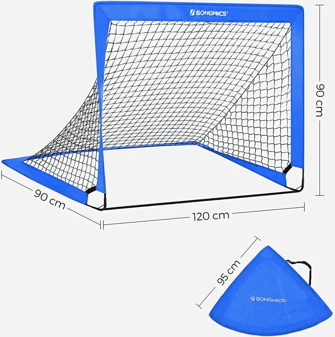 Songmics Voetbaldoelen Set 2 Pop-up - Glasvezel & Oxford