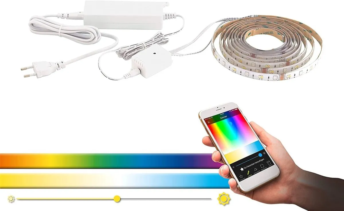 Eglo Stripe-C Universeel Strooklicht 5m - RGB Wit