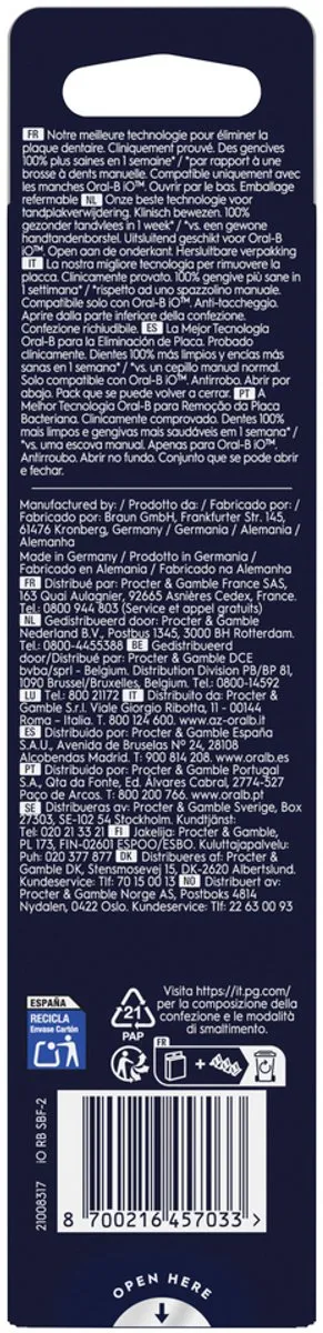 Oral-B iO Gentle Care Opzetborstels 2 Stuks - Zwart