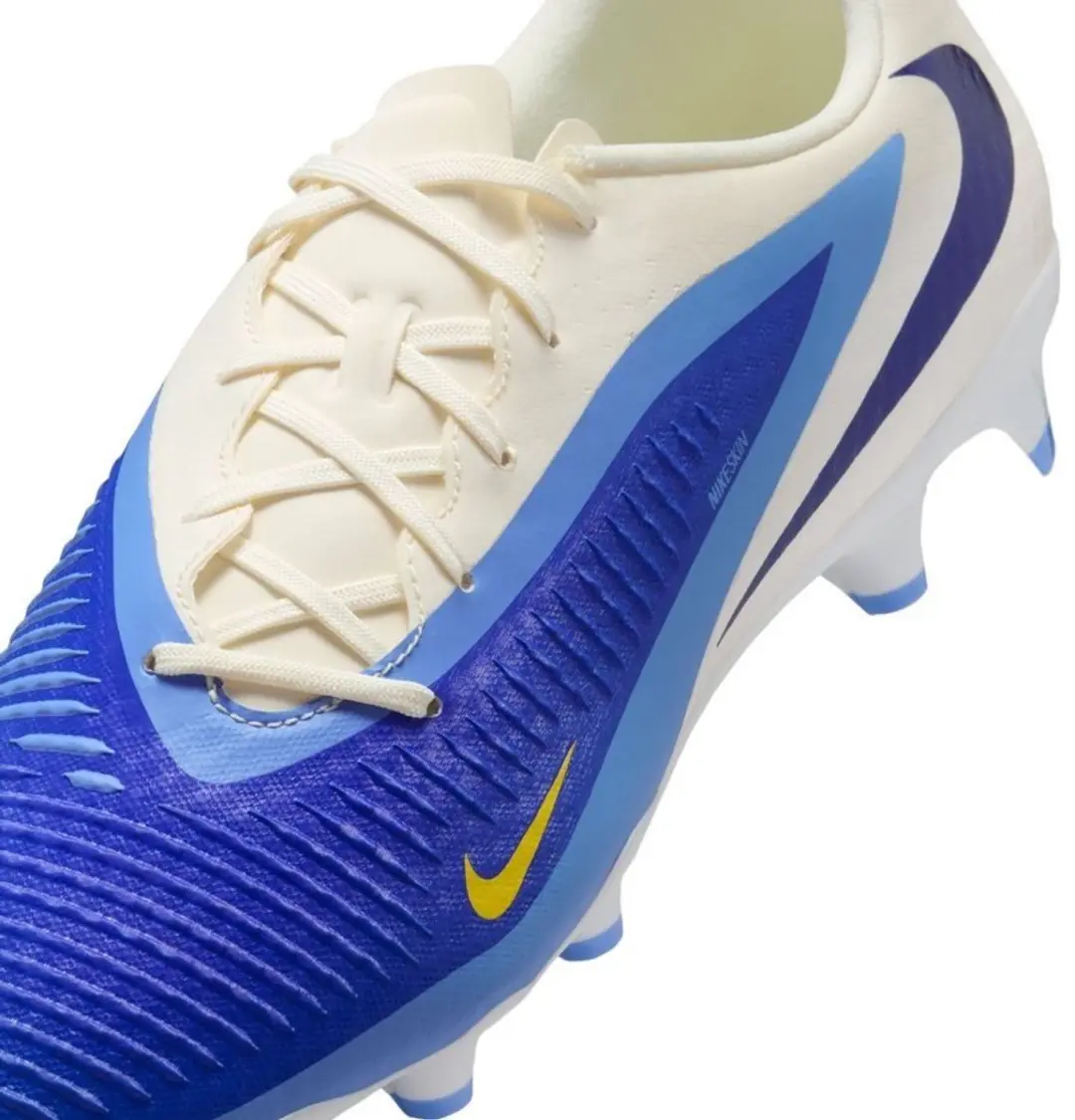 Nike Phantom 6 Low Academy FG/MG Voetbalschoenen - Dames 44.5 - Wit/Blauw