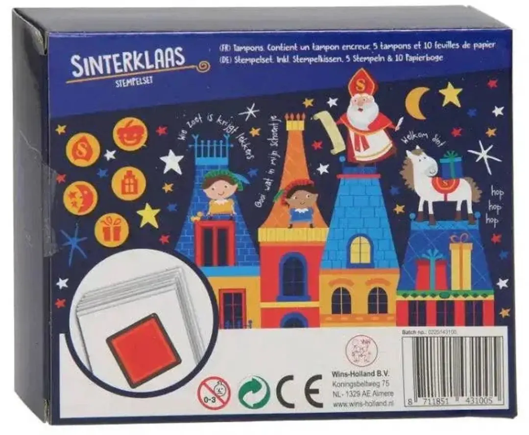 ThimbleToys Stempelset Sinterklaas - 2 Stuks