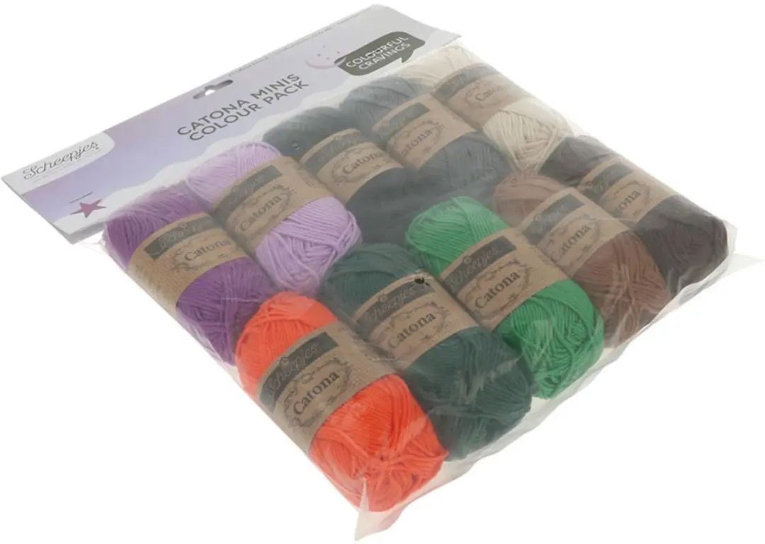 Scheepjes Catona Colour Pack 10x25g - 10 Kleuren