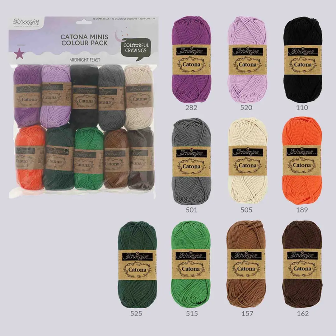 Scheepjes Catona Colour Pack 10x25g - 10 Kleuren