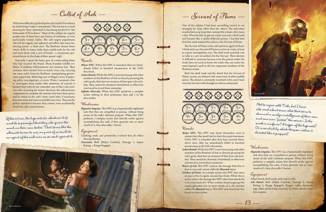 Fantasy Flight Games Arkham Horror RPG Thompson Files Bestiarium - Meerkleurig