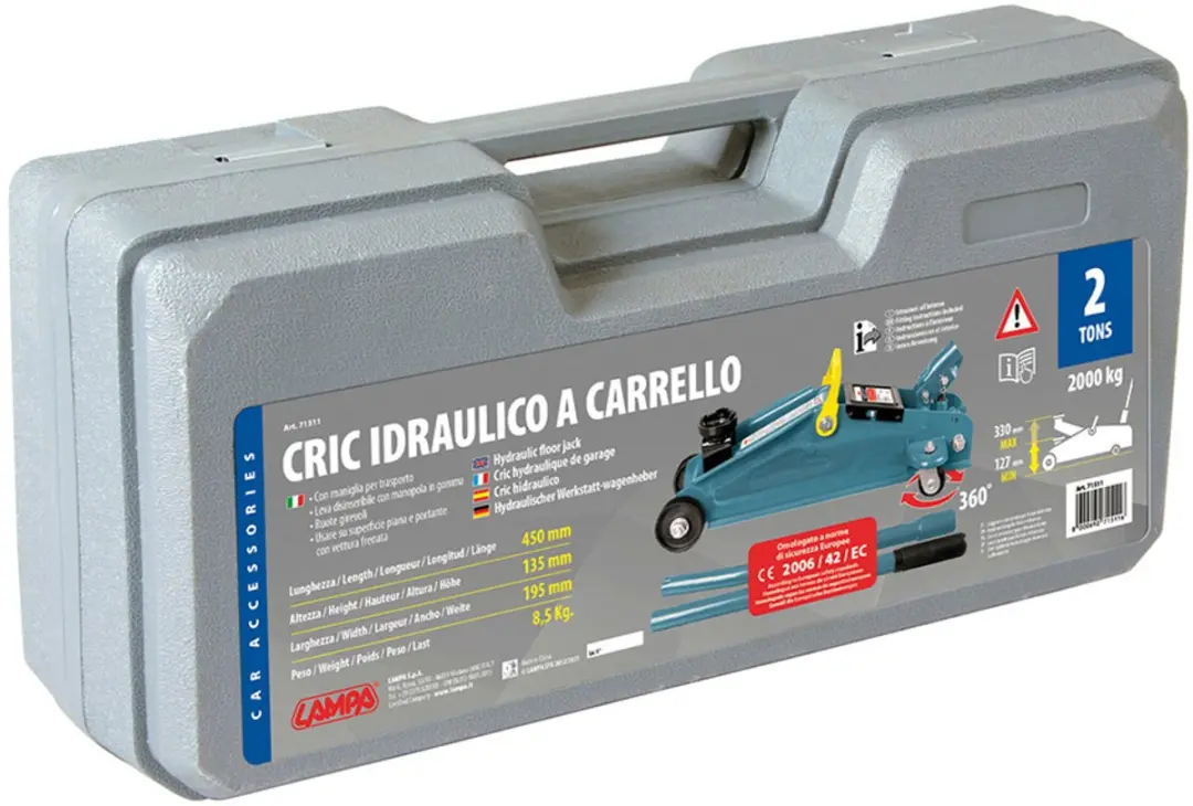 Lampa Rol Krik 2000 kg - 132-325mm - Blauw