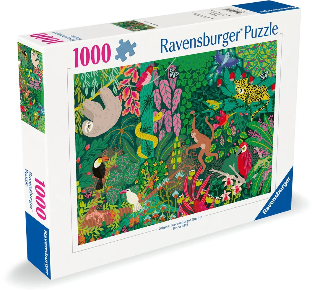 Ravensburger Magisch Tropisch Bos Puzzel 1000 Delig - Groen/Rood/Blauw