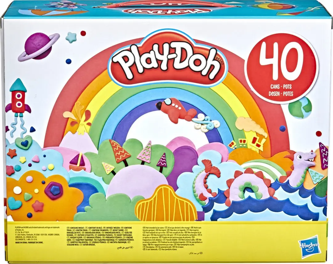Play-Doh Klei Multicolor - 40 Potjes
