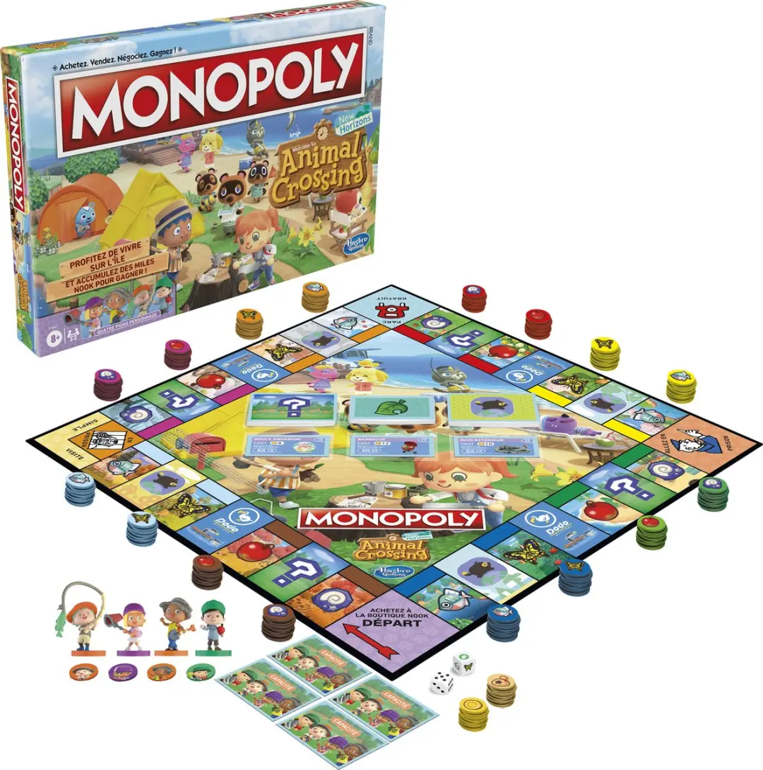 Hasbro Gaming Monopoly Animal Crossing Franstalige Editie F1661101 - afbeelding 6 van 6