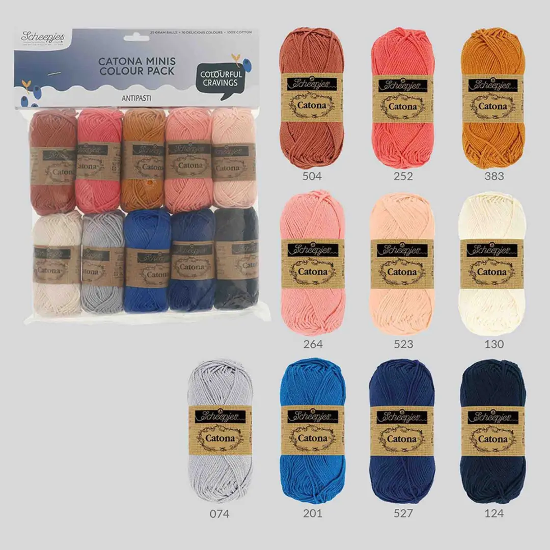 Scheepjes Catona Colour Pack 10x25g Antipasti
